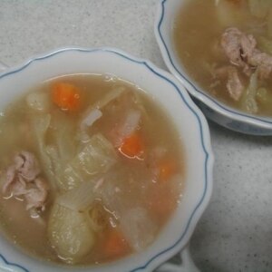ポトフ風～♪シンプルな豚肉と野菜のスープ煮